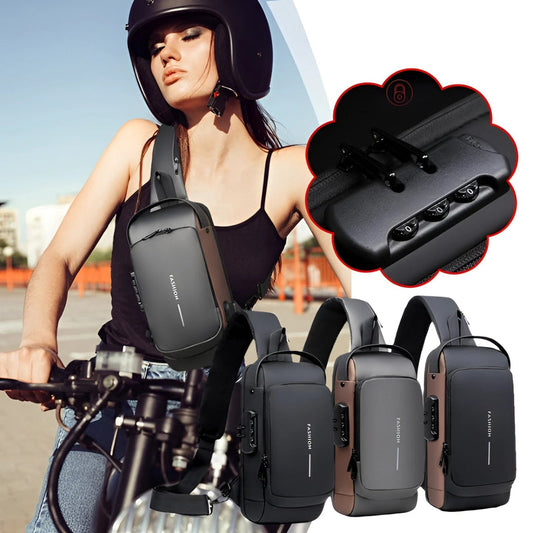 Anti-Theft Locking Sling Bag for Men & Women || USB Port Crossbody