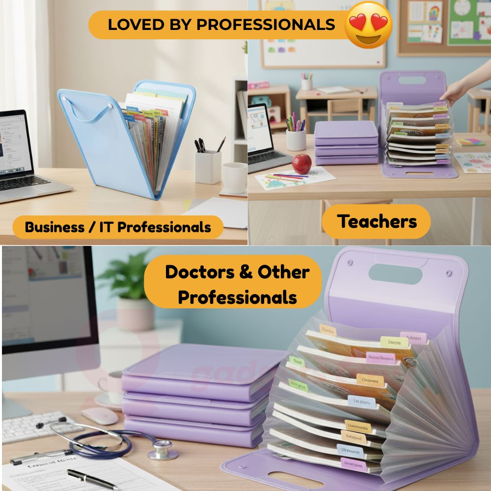 13 Layer Portable File Folder Bag
