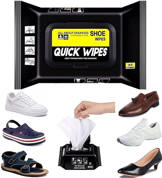 Instant Shoe Cleaning Wipes (Pack of 80) Buy 1 Get 1 Free