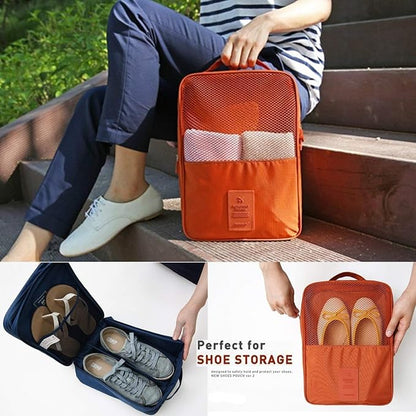 Travel Shoe Organiser (Travel Essential, Three-layer Shoe Bag,)