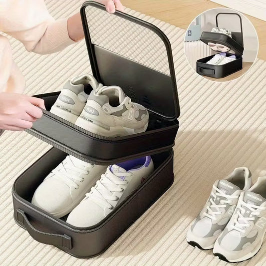 Travel Shoe Organiser (Travel Essential, Three-layer Shoe Bag,)