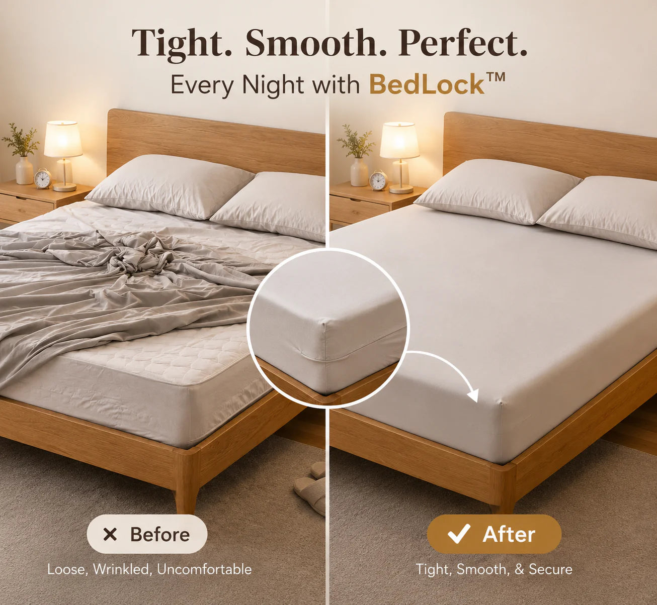 Smart Bed Sheet Holder Straps - Adjustable Corner Clips