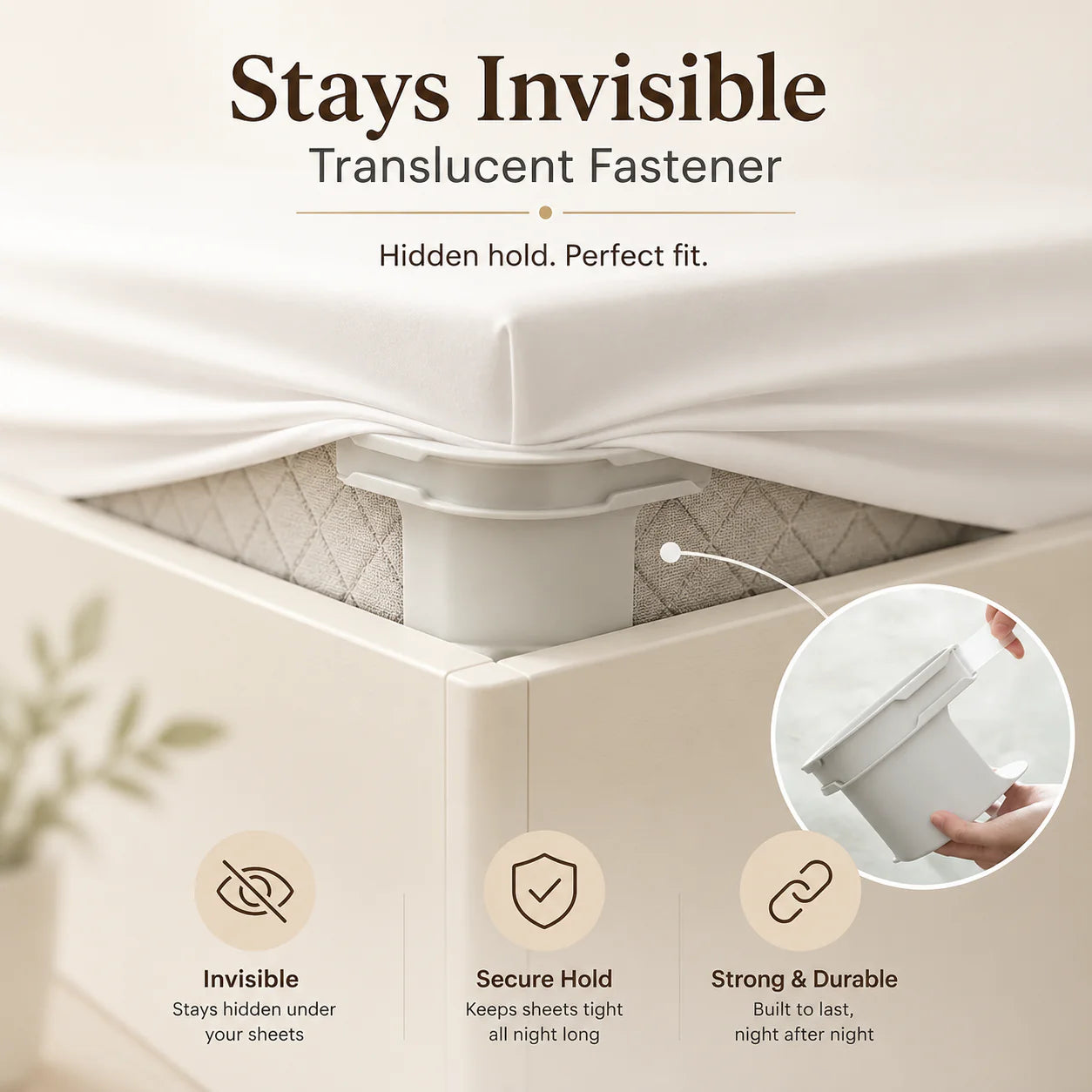 Smart Bed Sheet Holder Straps - Adjustable Corner Clips