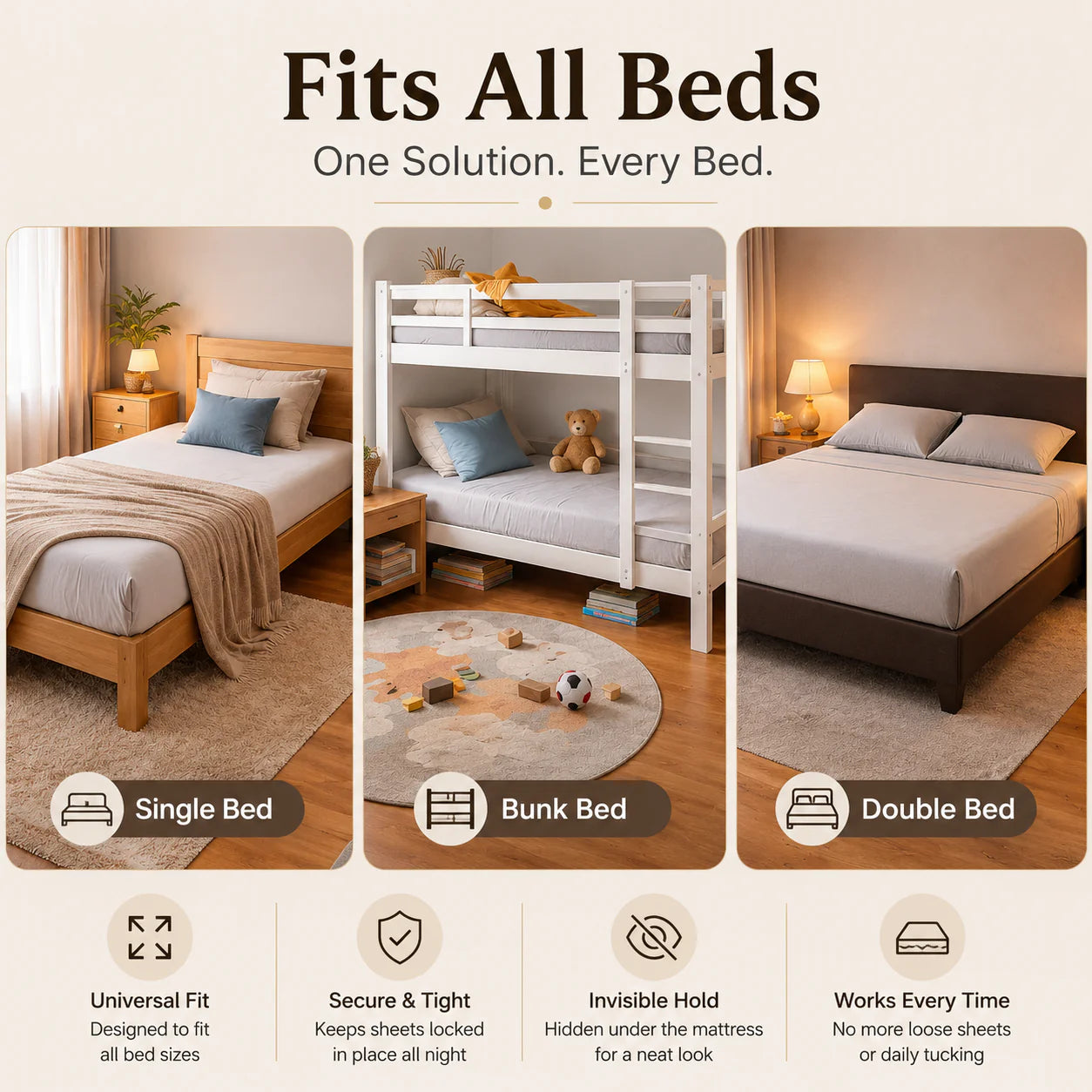 Smart Bed Sheet Holder Straps - Adjustable Corner Clips