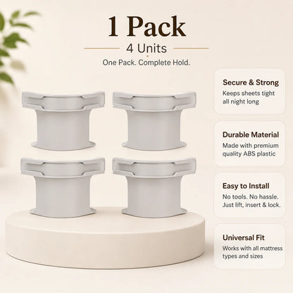 Smart Bed Sheet Holder Straps - Adjustable Corner Clips