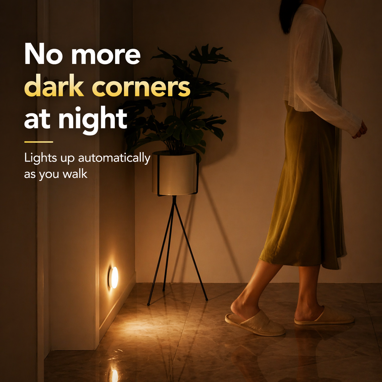 Motion Sensor Light for Home with USB Charging Wireless Self Adhesive