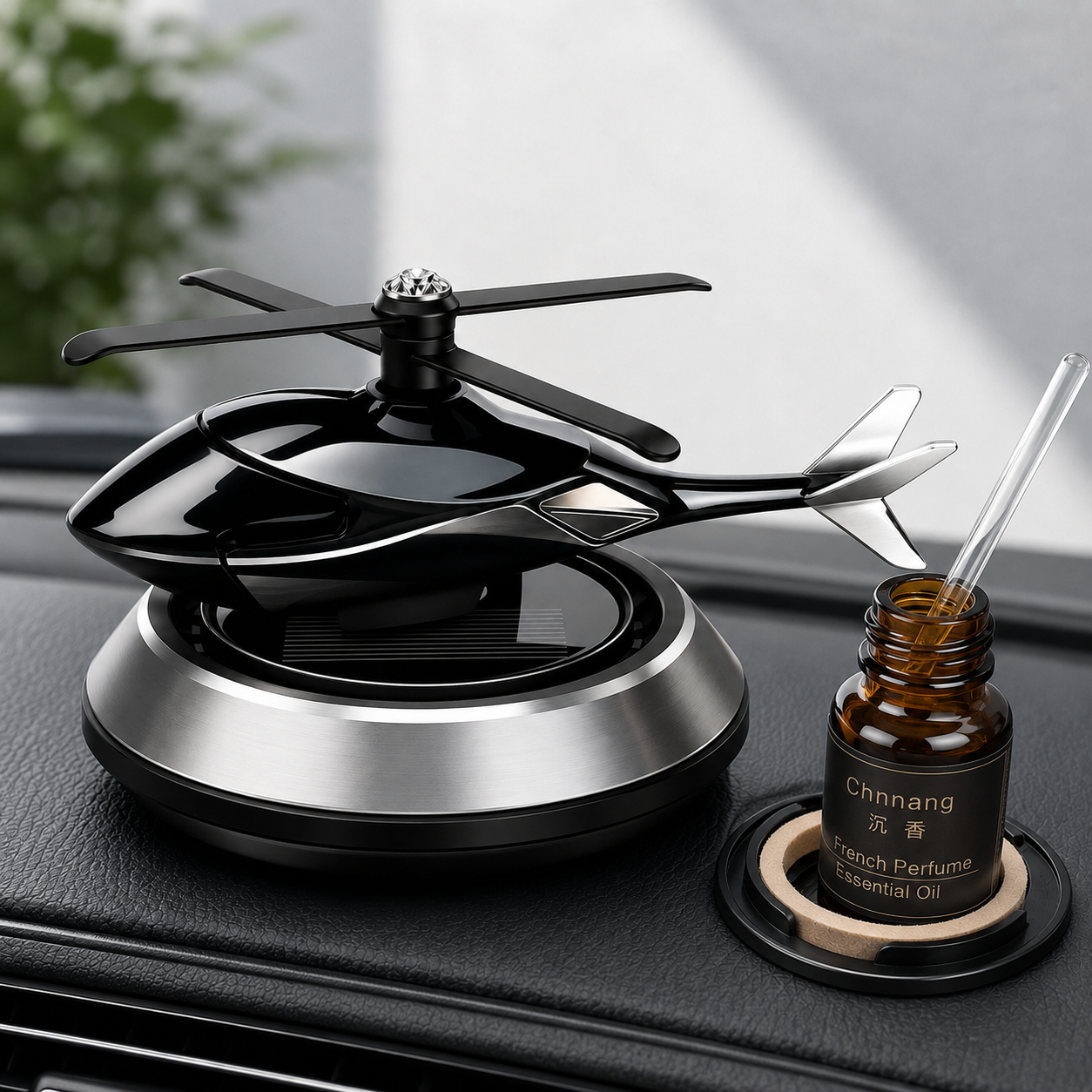Solar-Helicopter Car Air Freshener