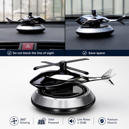 Solar-Helicopter Car Air Freshener