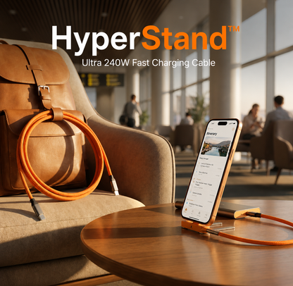 2 in 1 Charging Cable 240W, Multi Charger Cord with Two Type C Port