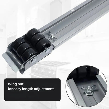 Heavy-Duty Device Mover – Adjustable, Floor-Friendly, Single-Person Use