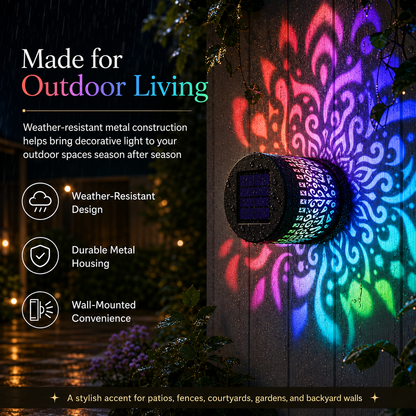 🔥Solar-Powered Mandala Projector Light🎁🏠