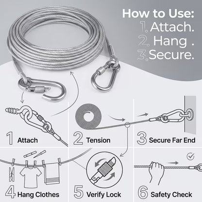 Stainless Steel Cloth Hanging Wire