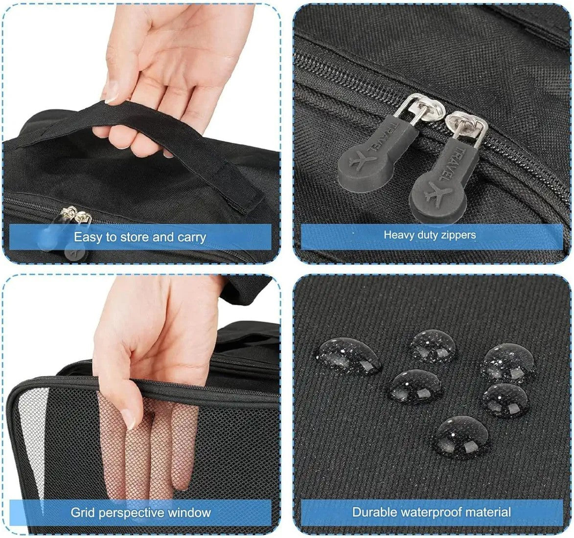 Travel Shoe Organiser (Travel Essential, Three-layer Shoe Bag,)