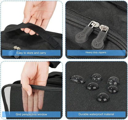 Travel Shoe Organiser (Travel Essential, Three-layer Shoe Bag,)